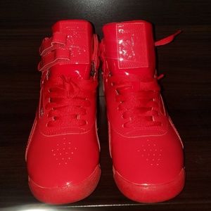 Red Patent Leather Reebok Classic